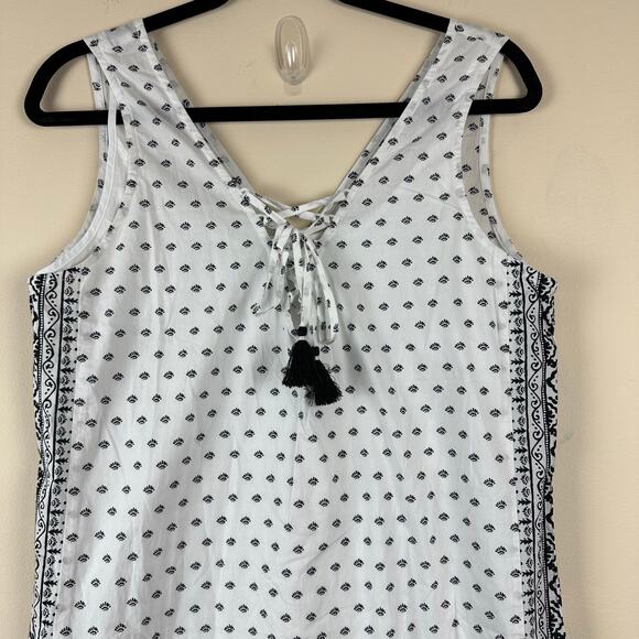 Vineyard Vines Fan Border Print Maxi Dress S Beach Resort Coastal Summer Bandana - Picture 3 of 11